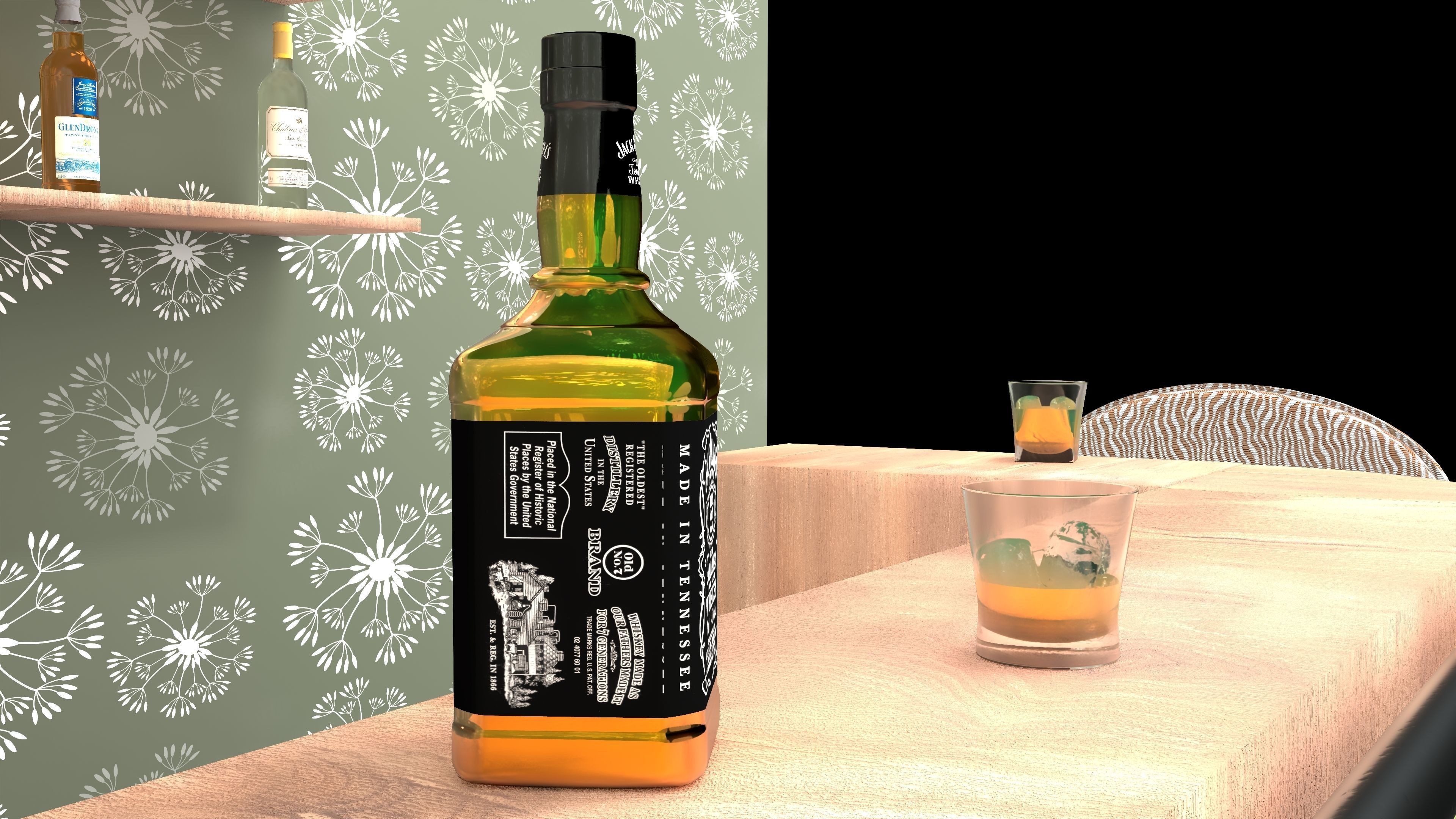 American Bar 4 - 4K 3D model_3