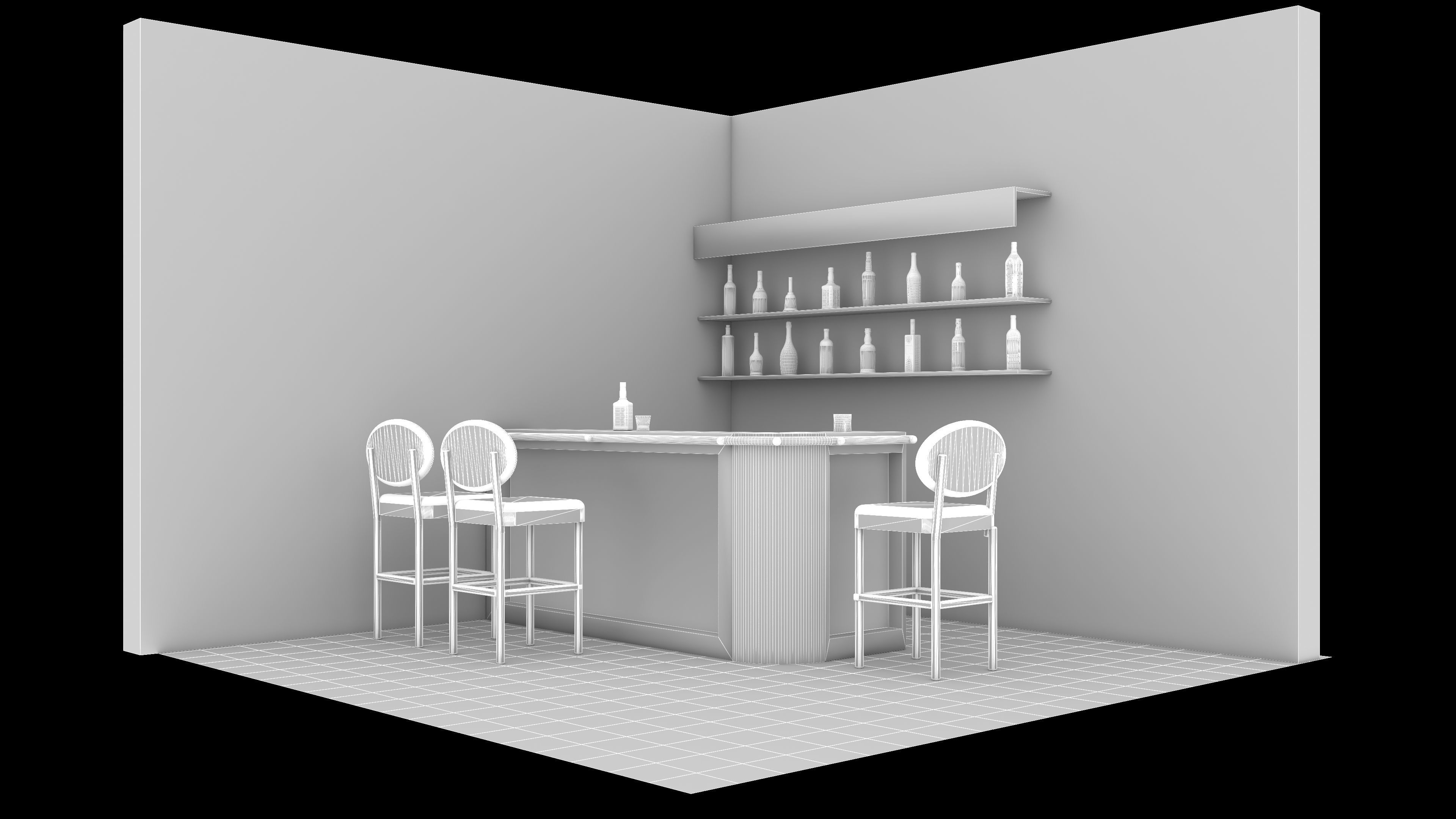 American Bar 4 - 4K 3D model_15