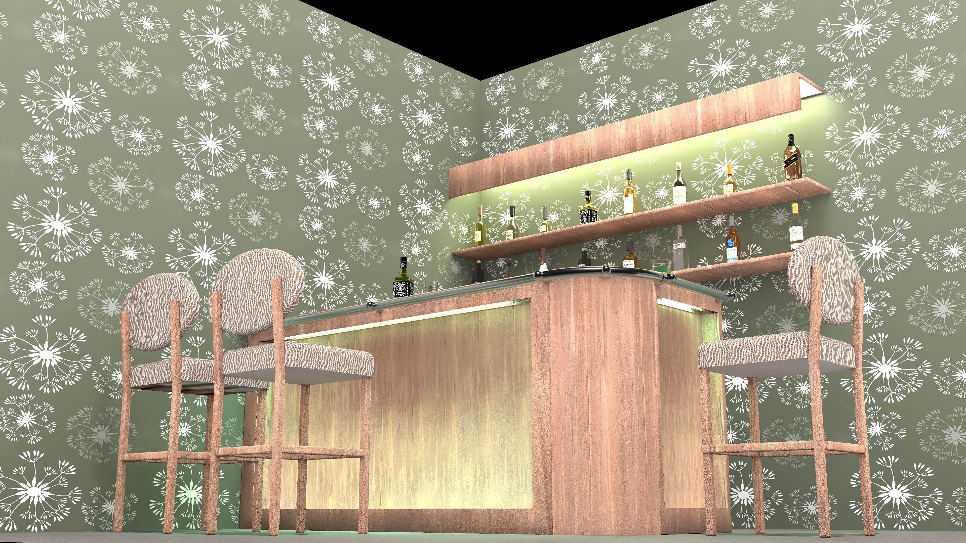 American Bar 4 - 4K 3D model_5