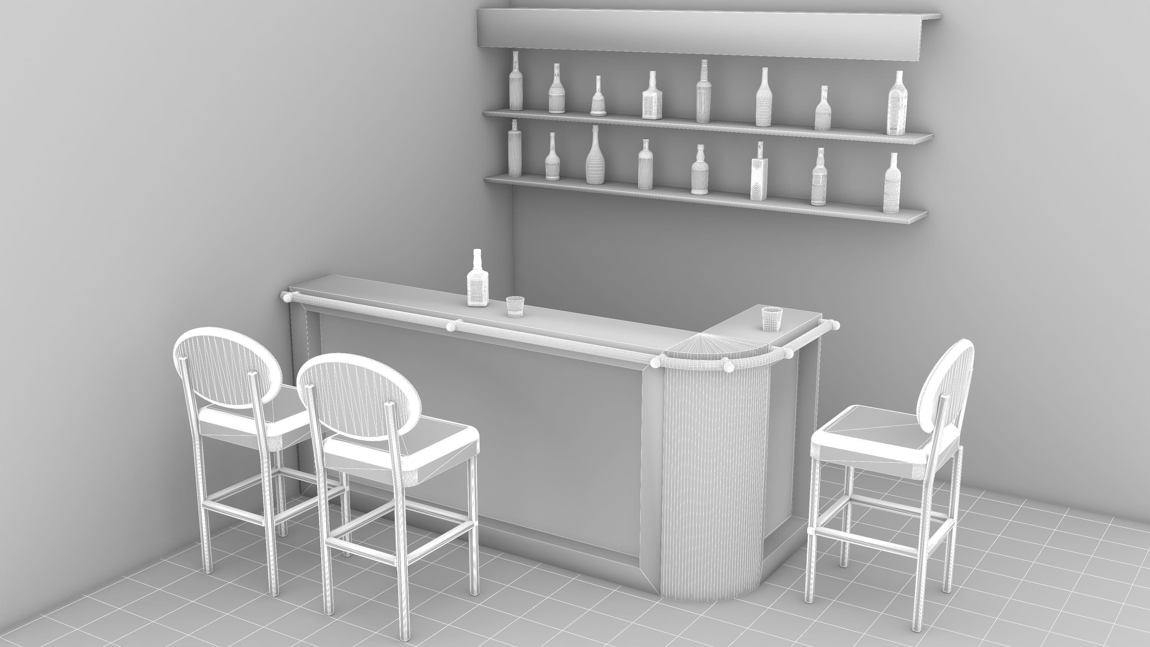 American Bar 4 - 4K 3D model_17