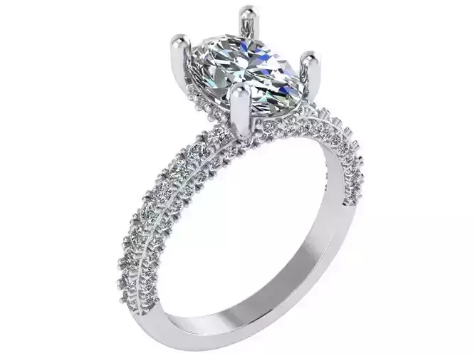 Oval Diamond Ring 1974