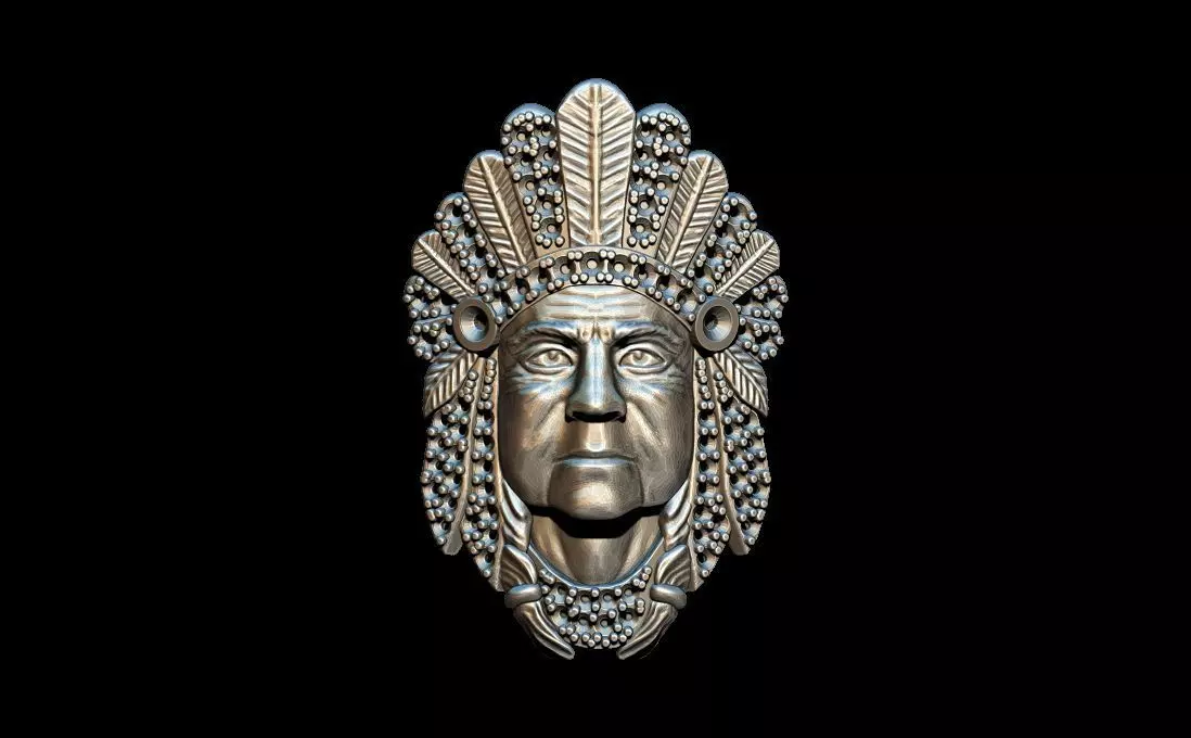Indian Pendant 3D print model