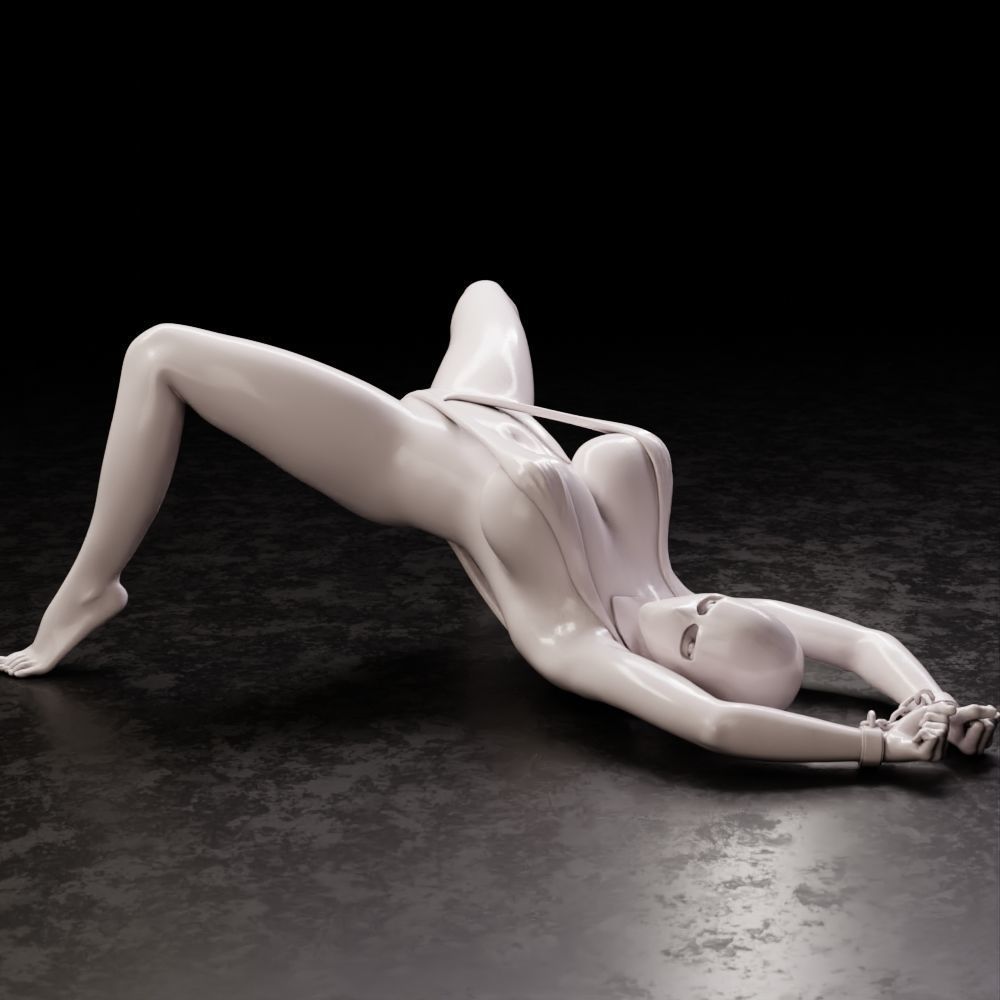 Girl in swimsuit 1 3D print model_1