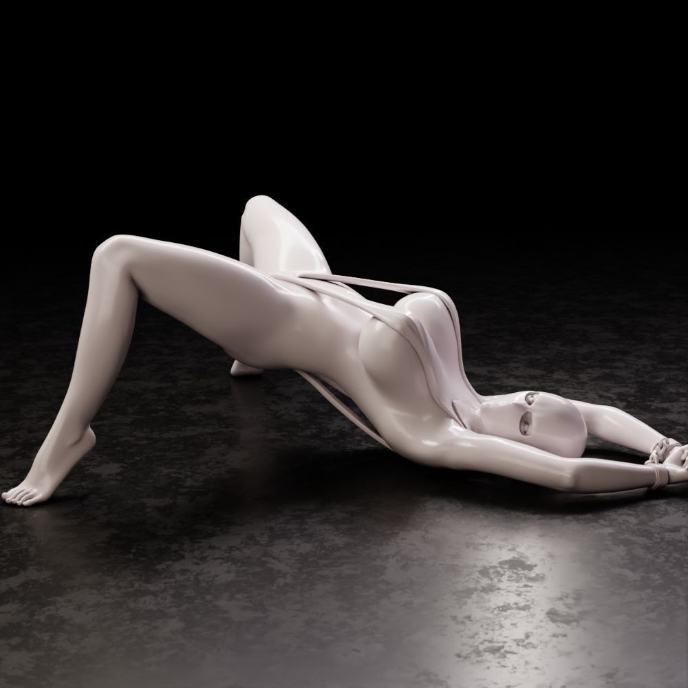 Girl in swimsuit 1 3D print model_3