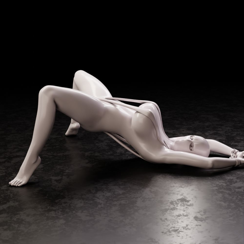 Girl in swimsuit 1 3D print model_4