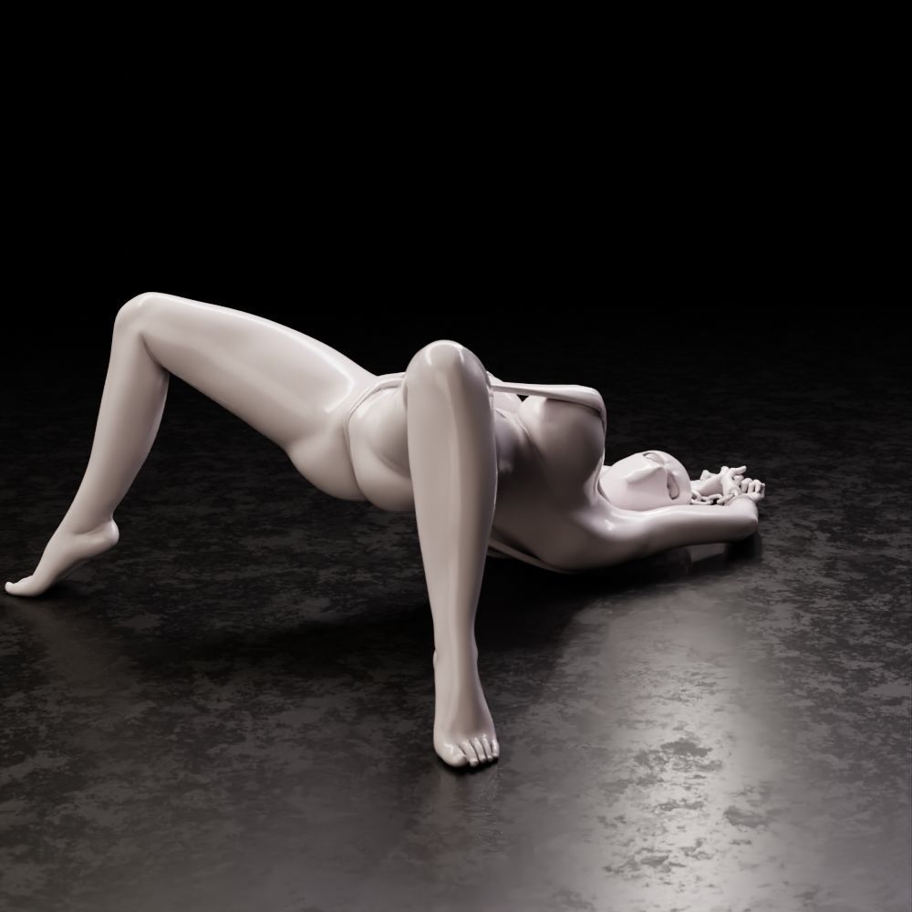 Girl in swimsuit 1 3D print model_9