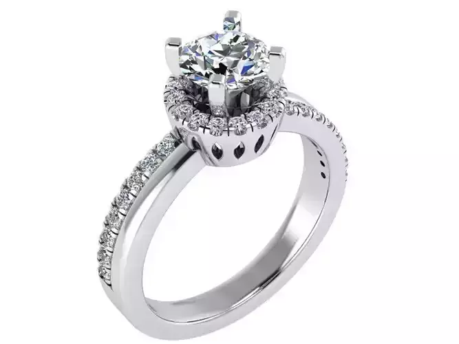 Round Halo Ring 1994