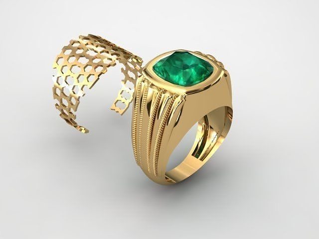 Men cushion ring  3D print model