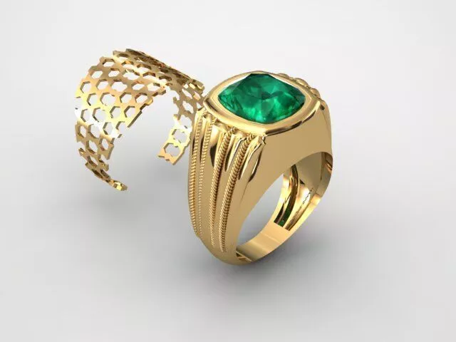 Men cushion ring 3D print model
