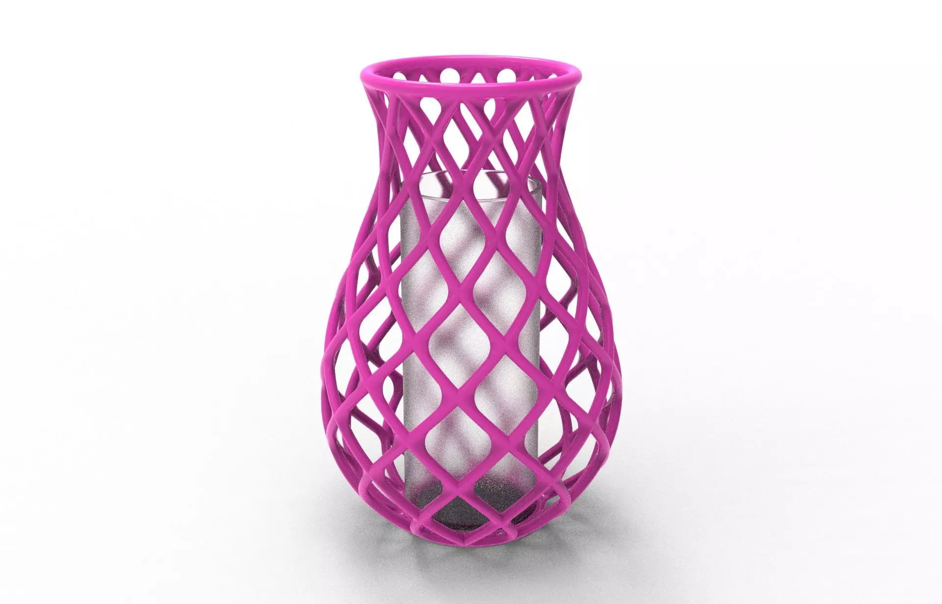 intertwining line vase 3D print model