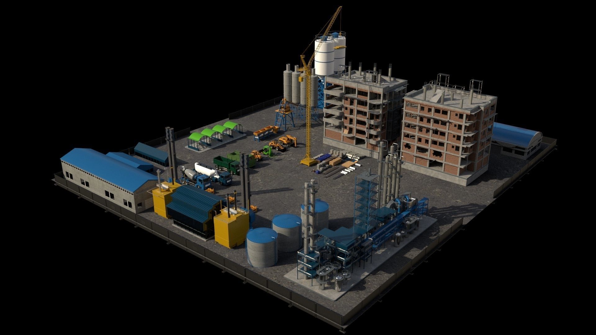 CONSTRUCTION SCENE 3D model_3