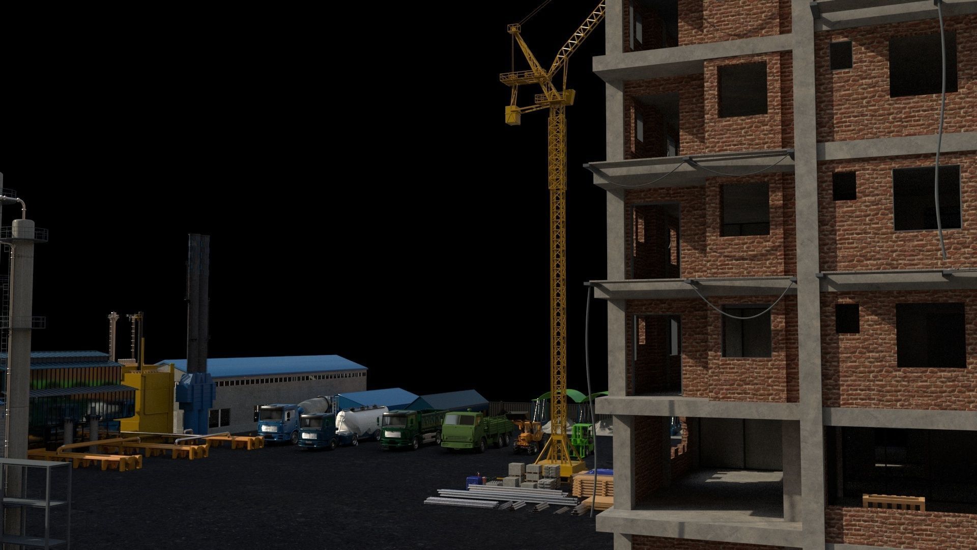 CONSTRUCTION SCENE 3D model_12