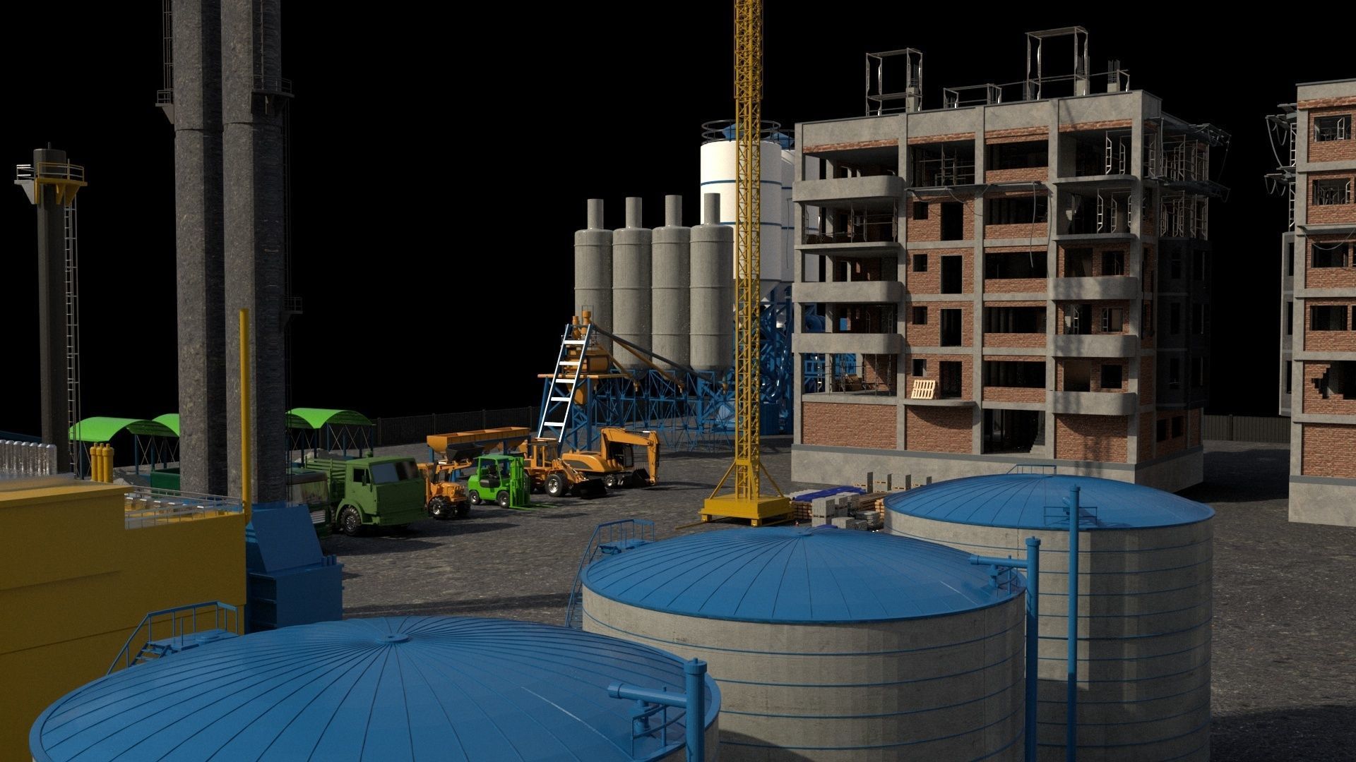 CONSTRUCTION SCENE 3D model_5