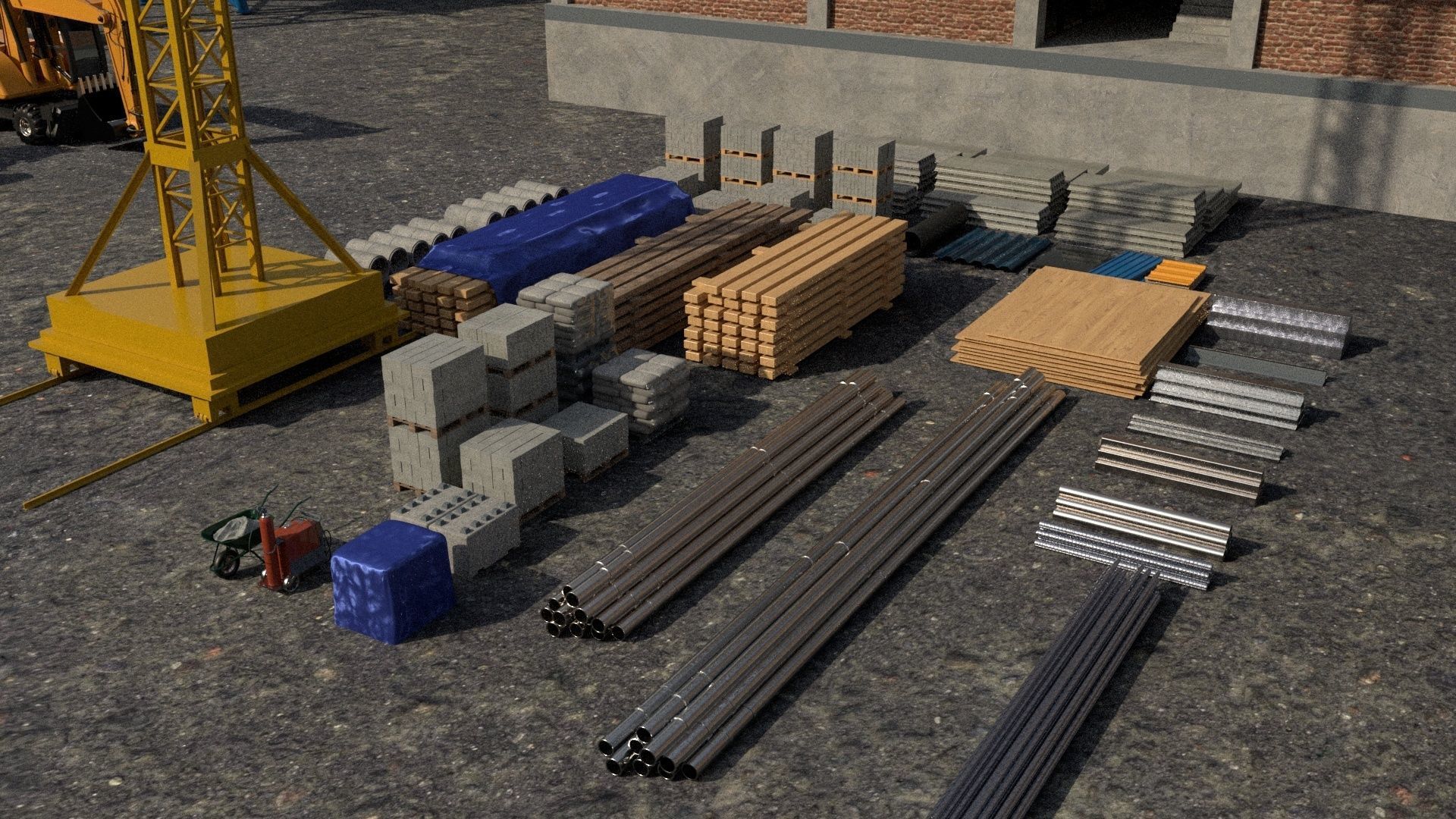 CONSTRUCTION SCENE 3D model_4