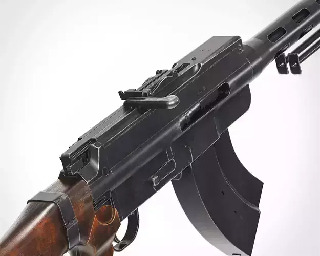 Lahti Saloranta M26 Low-poly 3D model