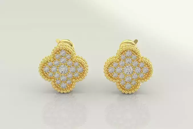 VC Earrings With gems