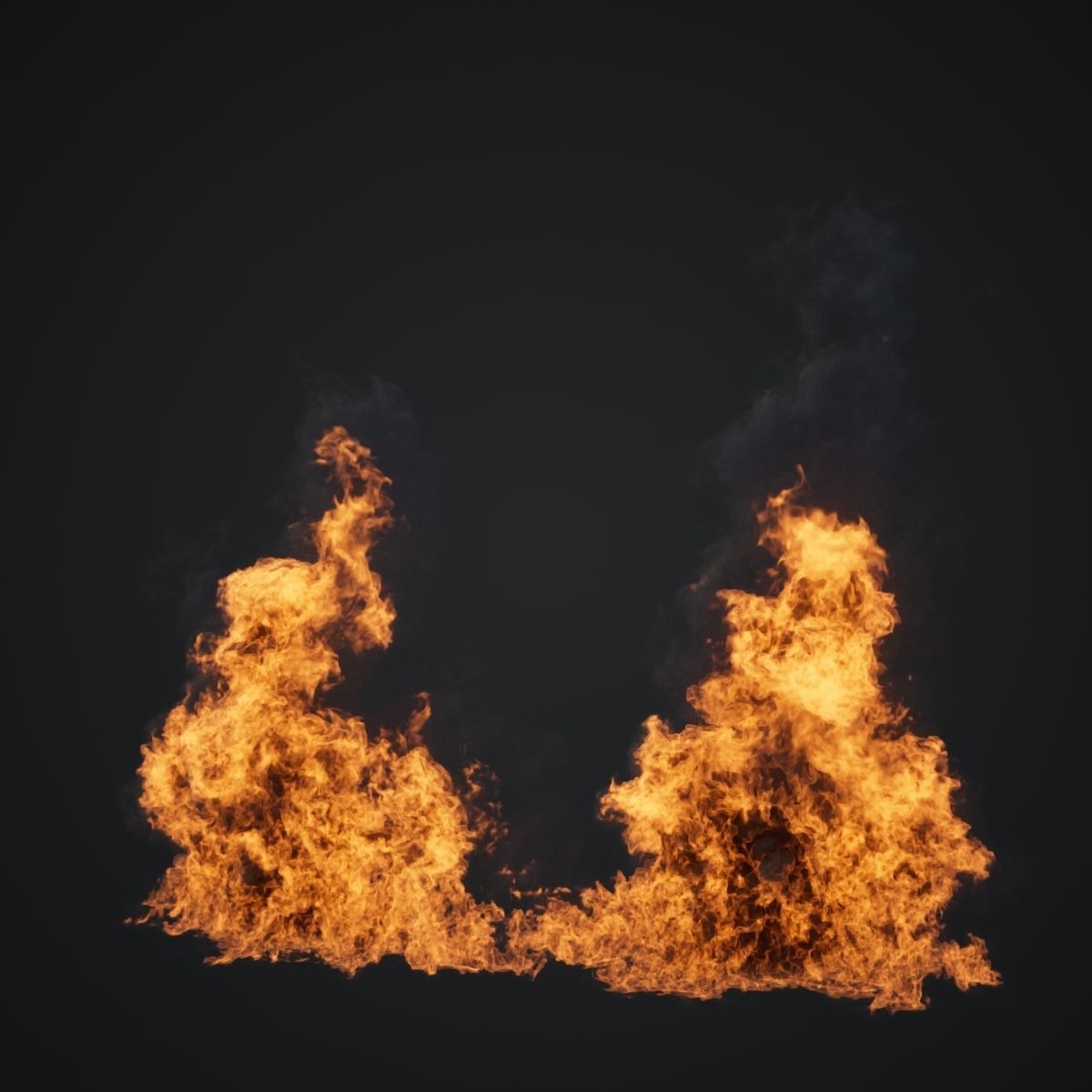 VDB Animated Fire Loop 5 3D model_2