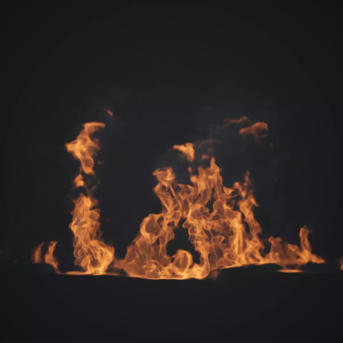 VDB Animated Fire Loop 4 3D model_0