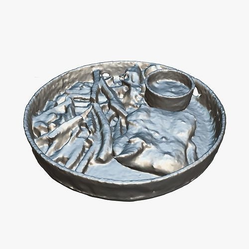 Spicy Chicken Steak 3D model 5
