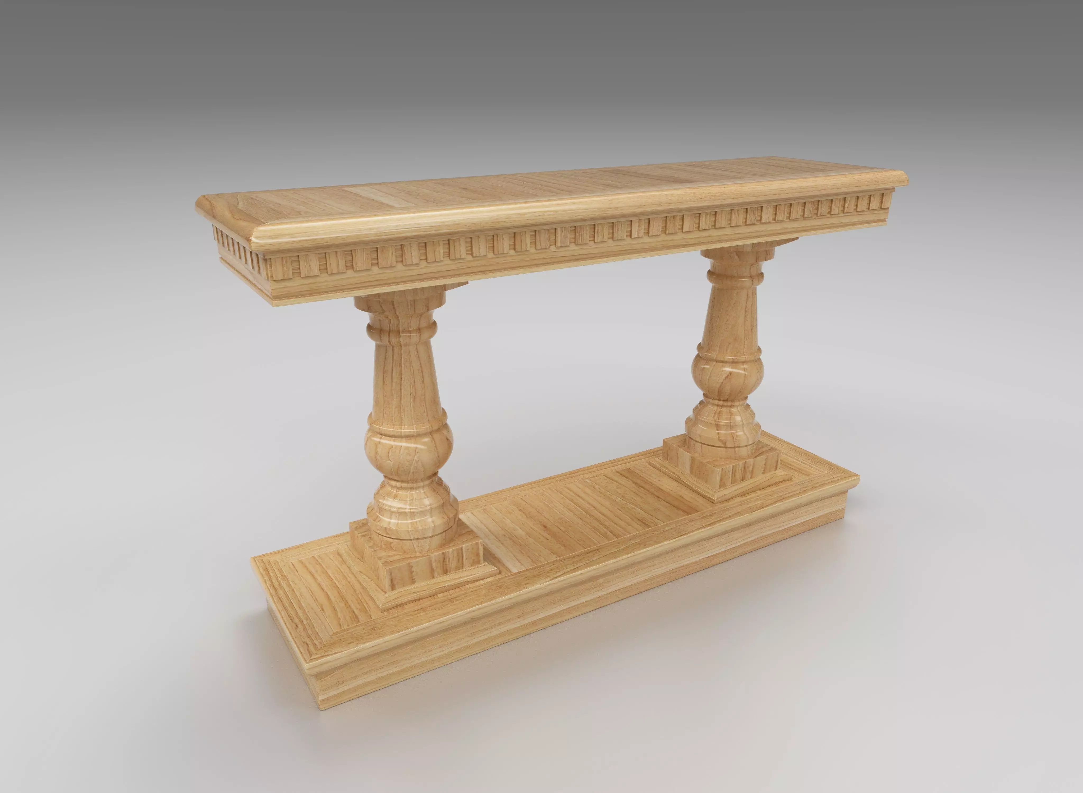 Console table Uzbek Yaypan 3D model_0