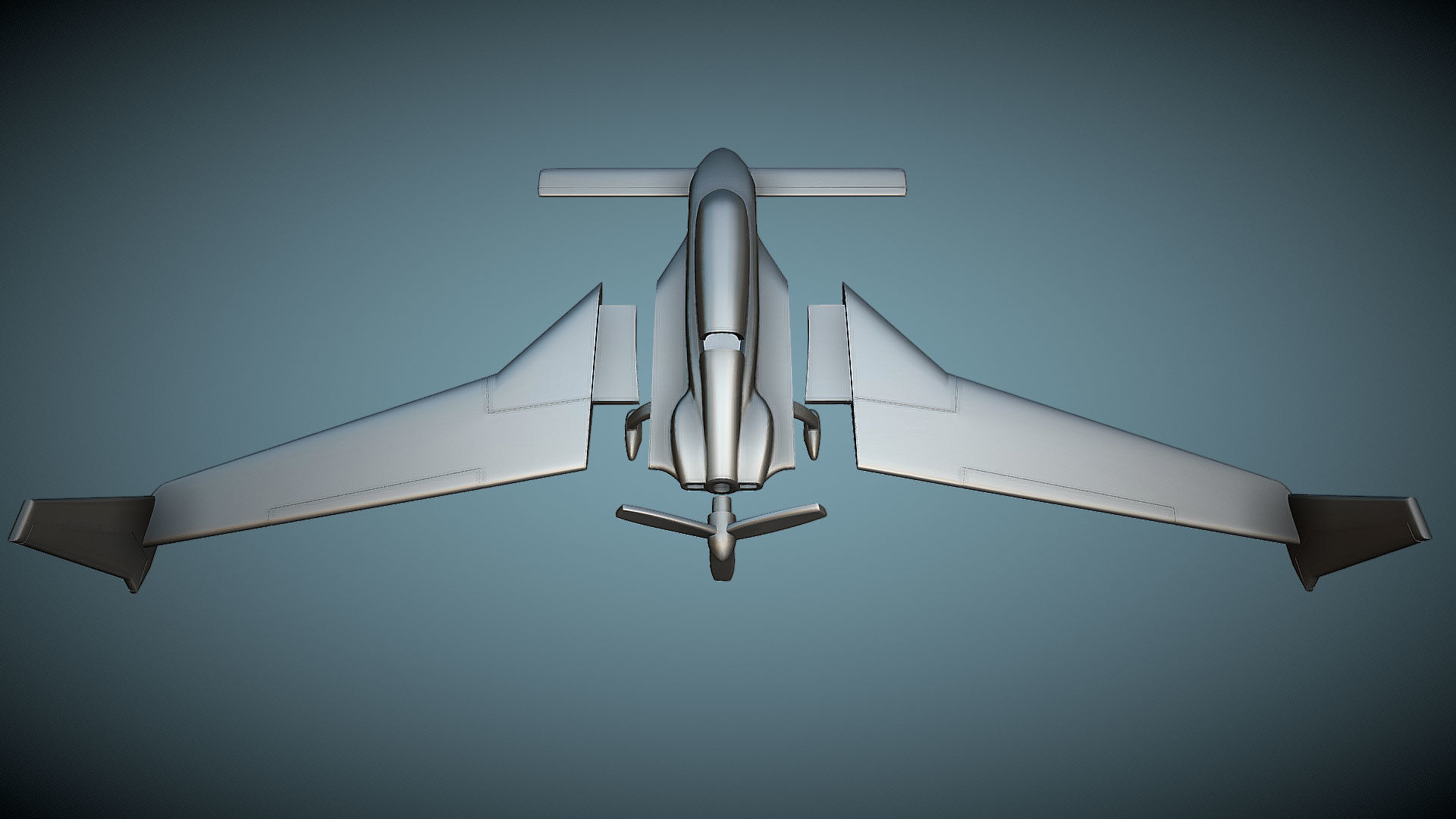 Rutan Model 61 Long-EZ - 3D Printable Model 3D print model_3