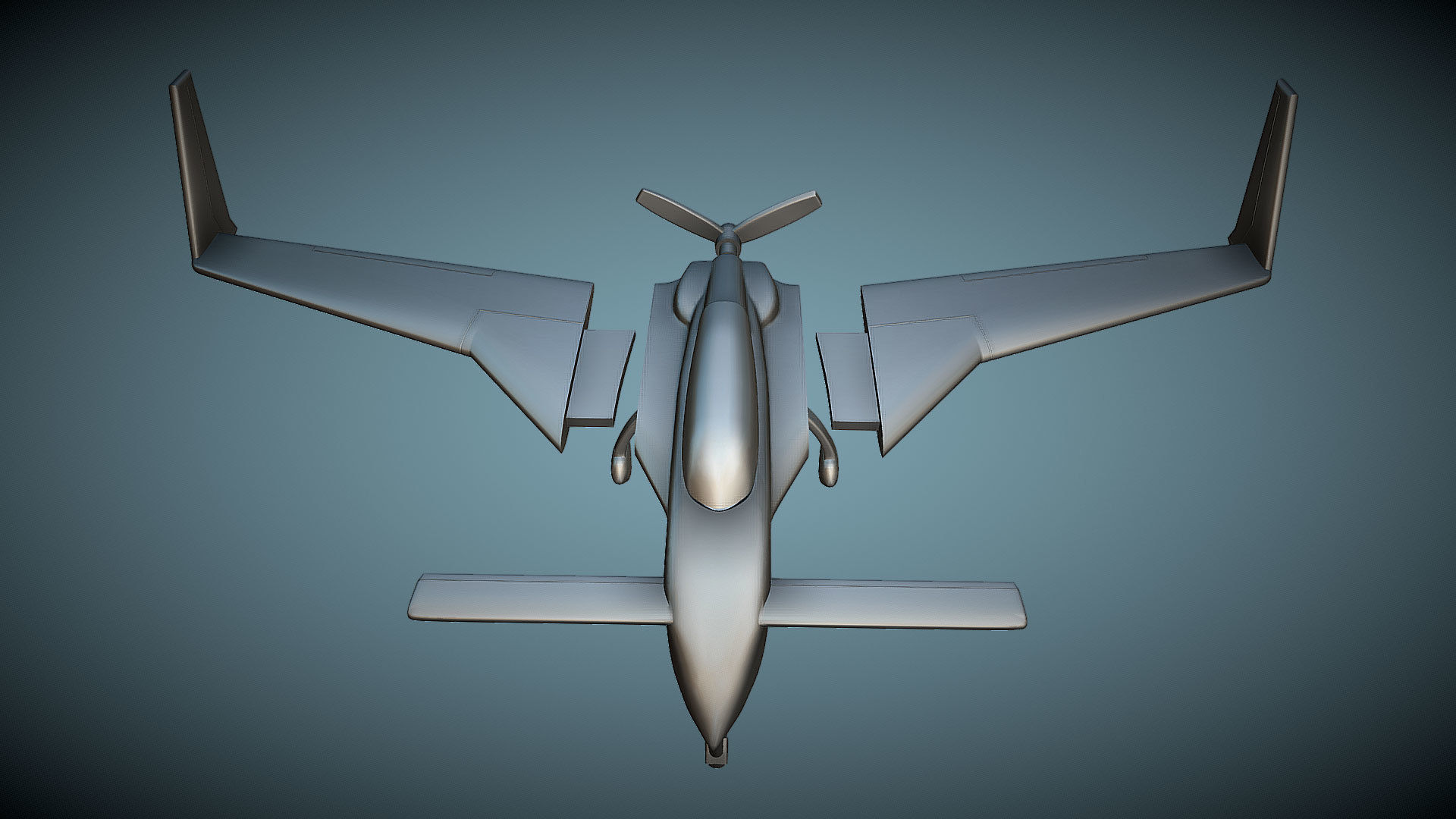 Rutan Model 61 Long-EZ - 3D Printable Model 3D print model_5