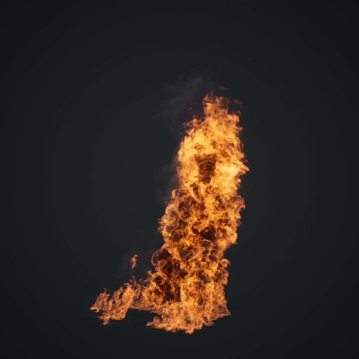 VDB Animated Fire Loop 3 3D model_2