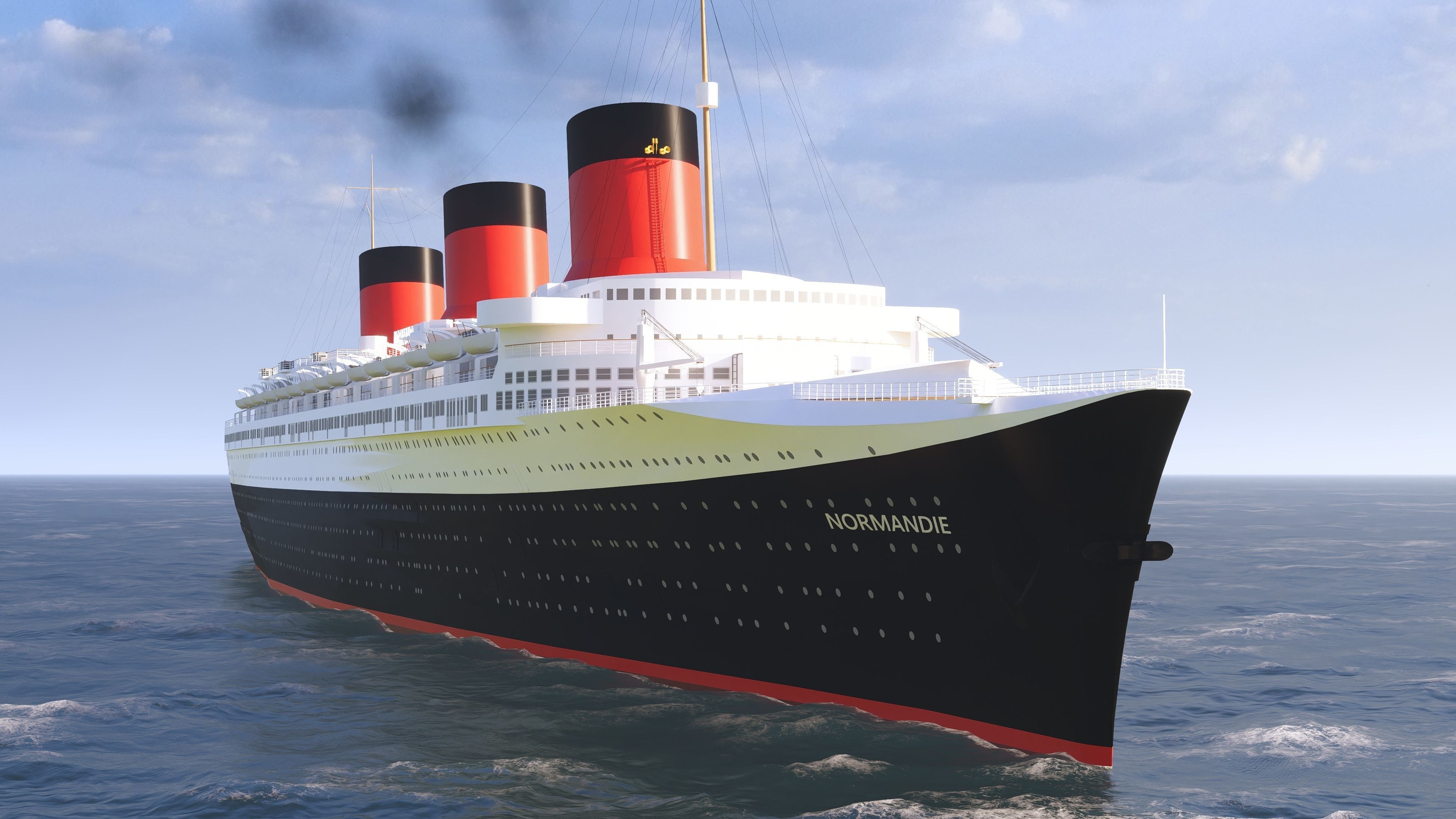 SS Normandie 3D model_19