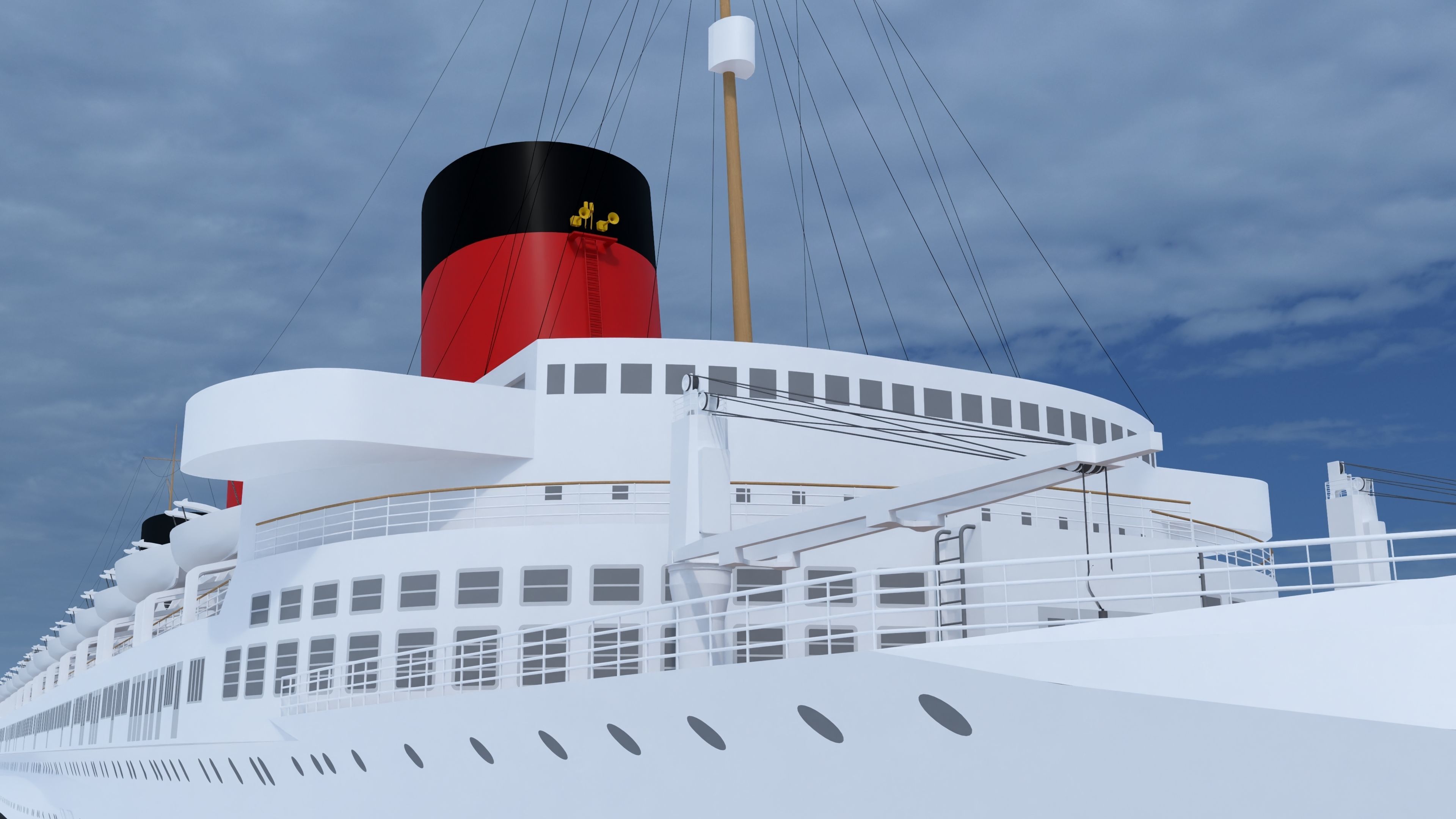 SS Normandie 3D model_8