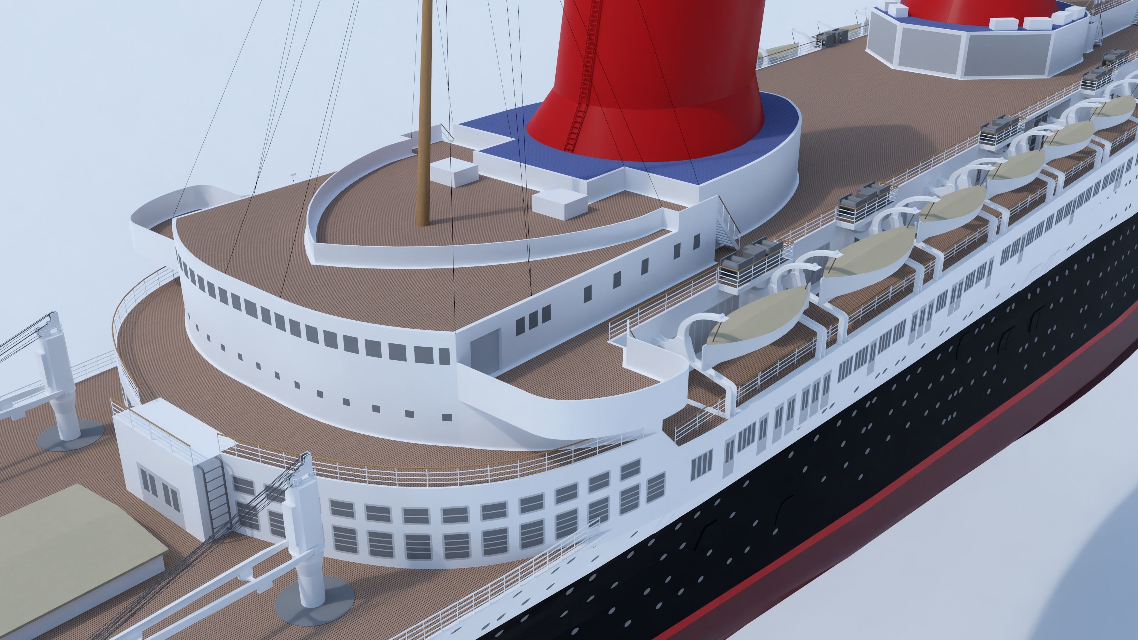 SS Normandie 3D model_9