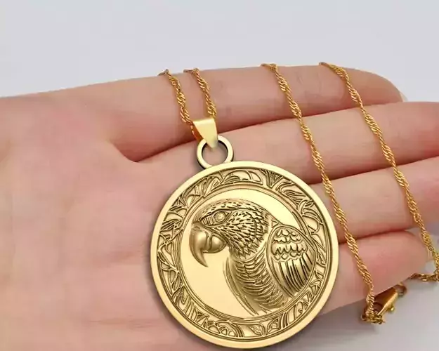FLYING PARROT PENDANT