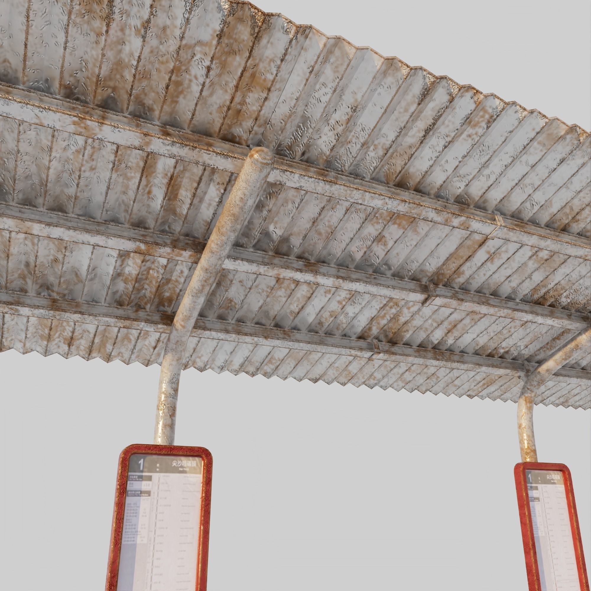 Hong Kong Bus Station 3D model_5