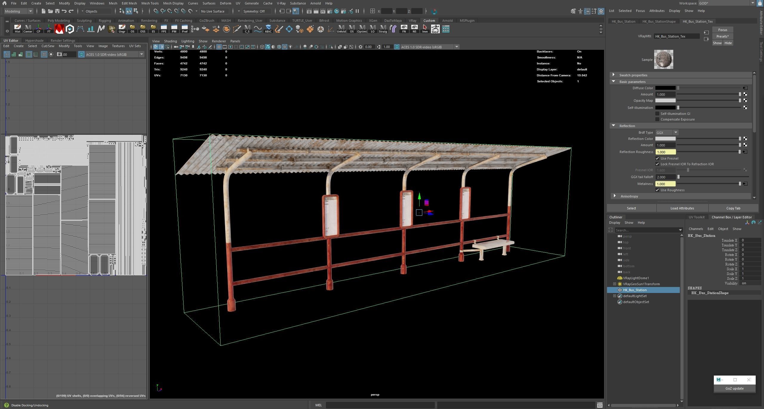 Hong Kong Bus Station 3D model_8