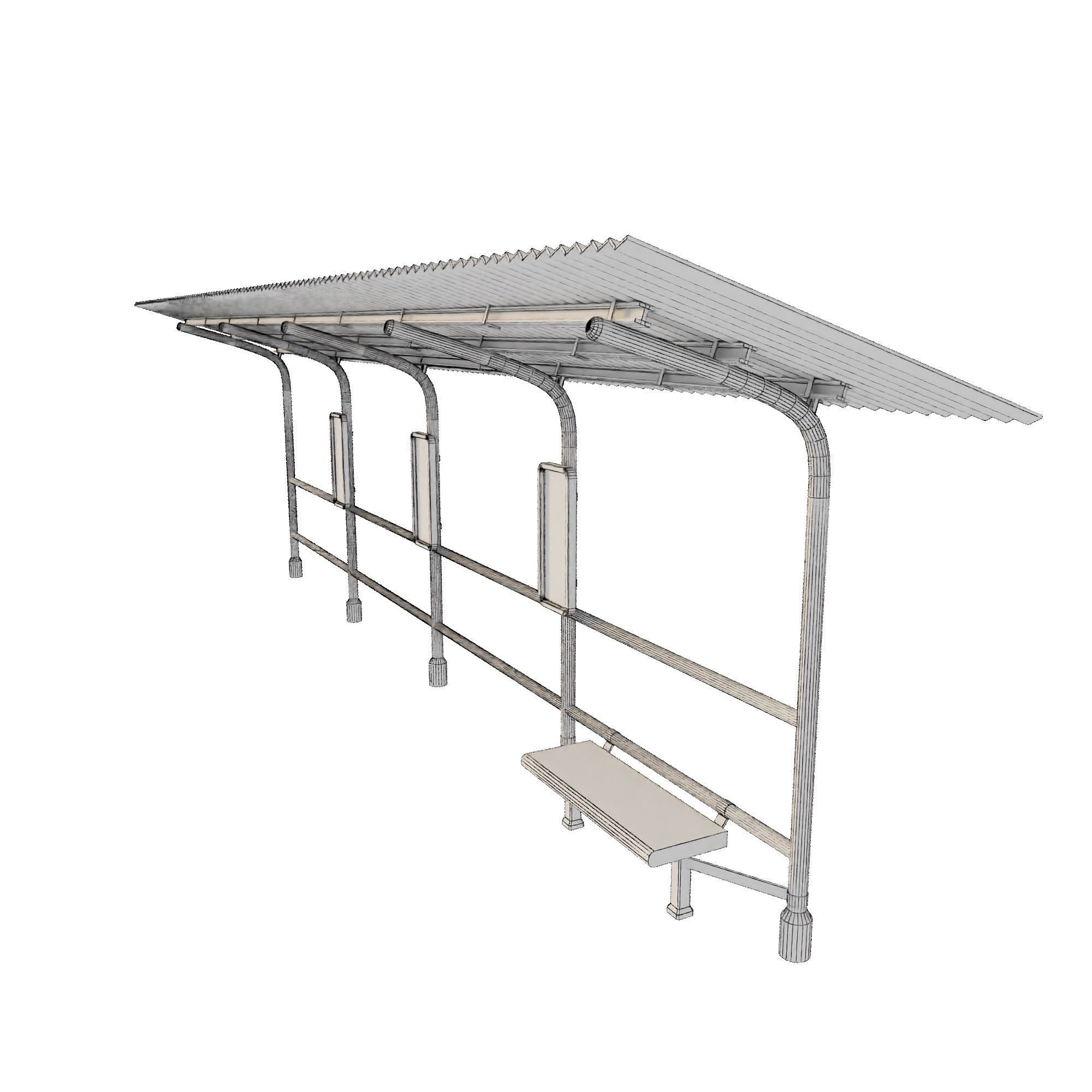 Hong Kong Bus Station 3D model_1