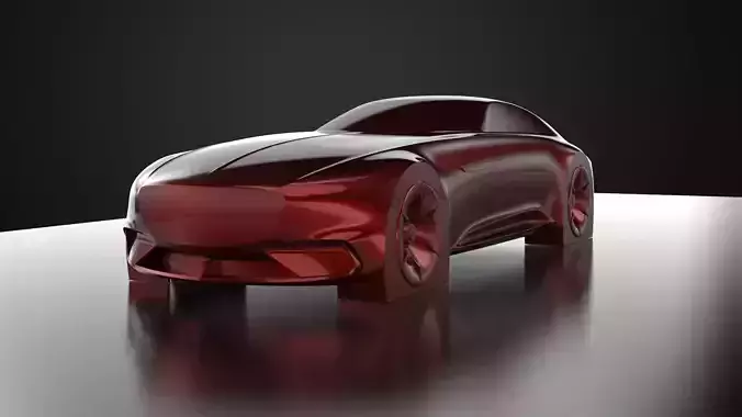 Mercedes Maybach Vision 6 Concept Car Speedform Automotive Art 3D model