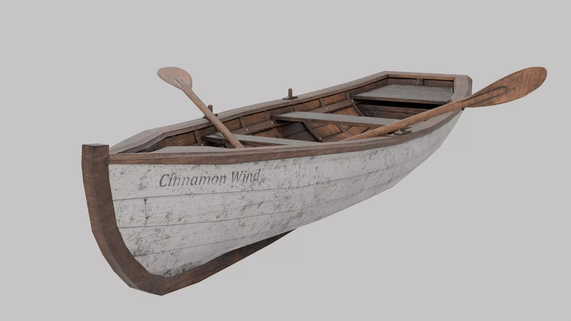 Rowing Boat 3D model_0