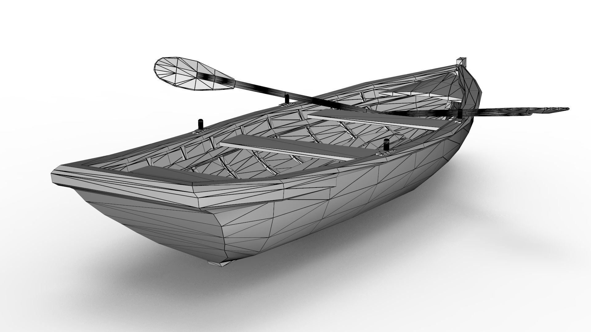 Rowing Boat 3D model_14