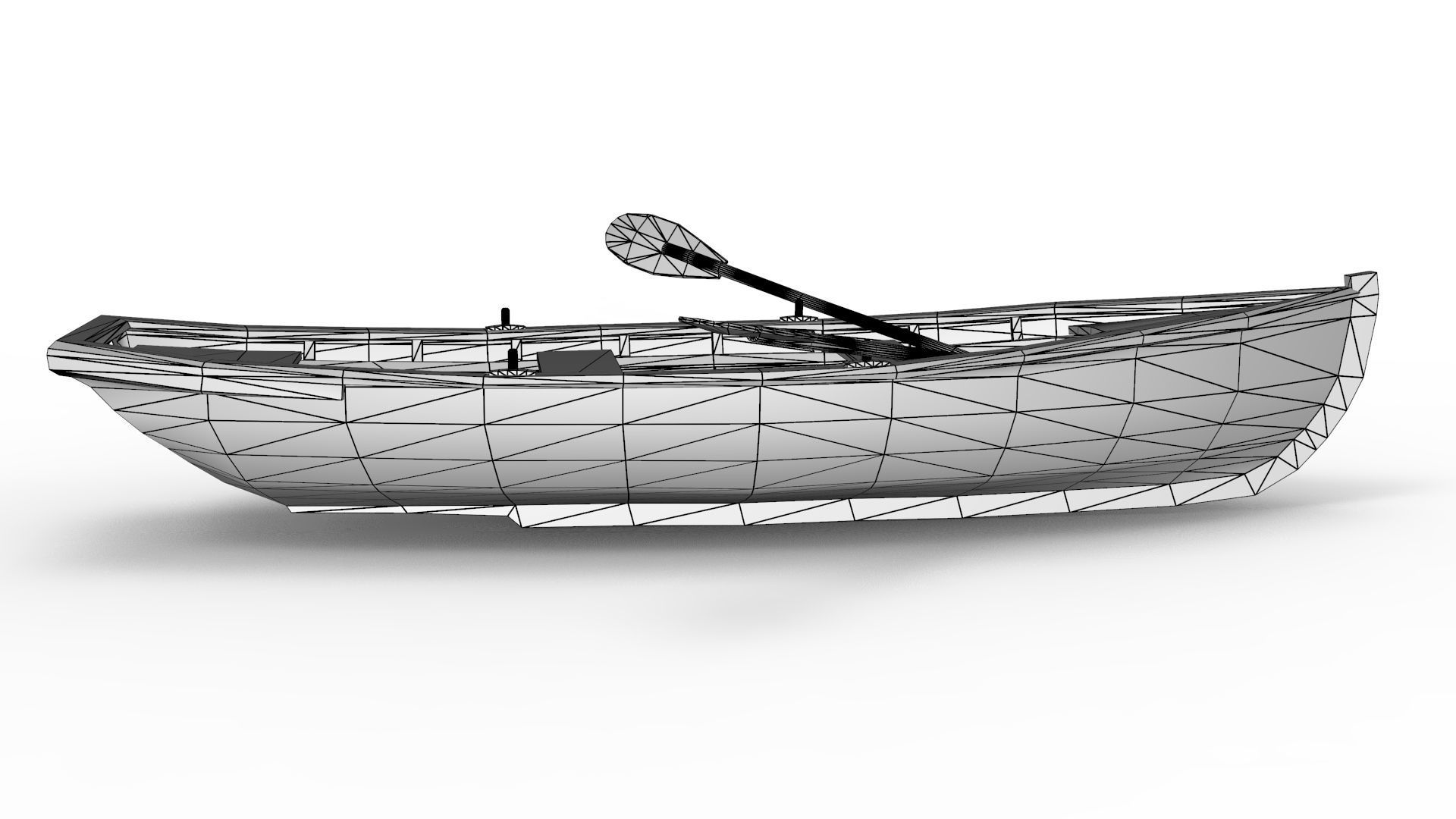 Rowing Boat 3D model_15