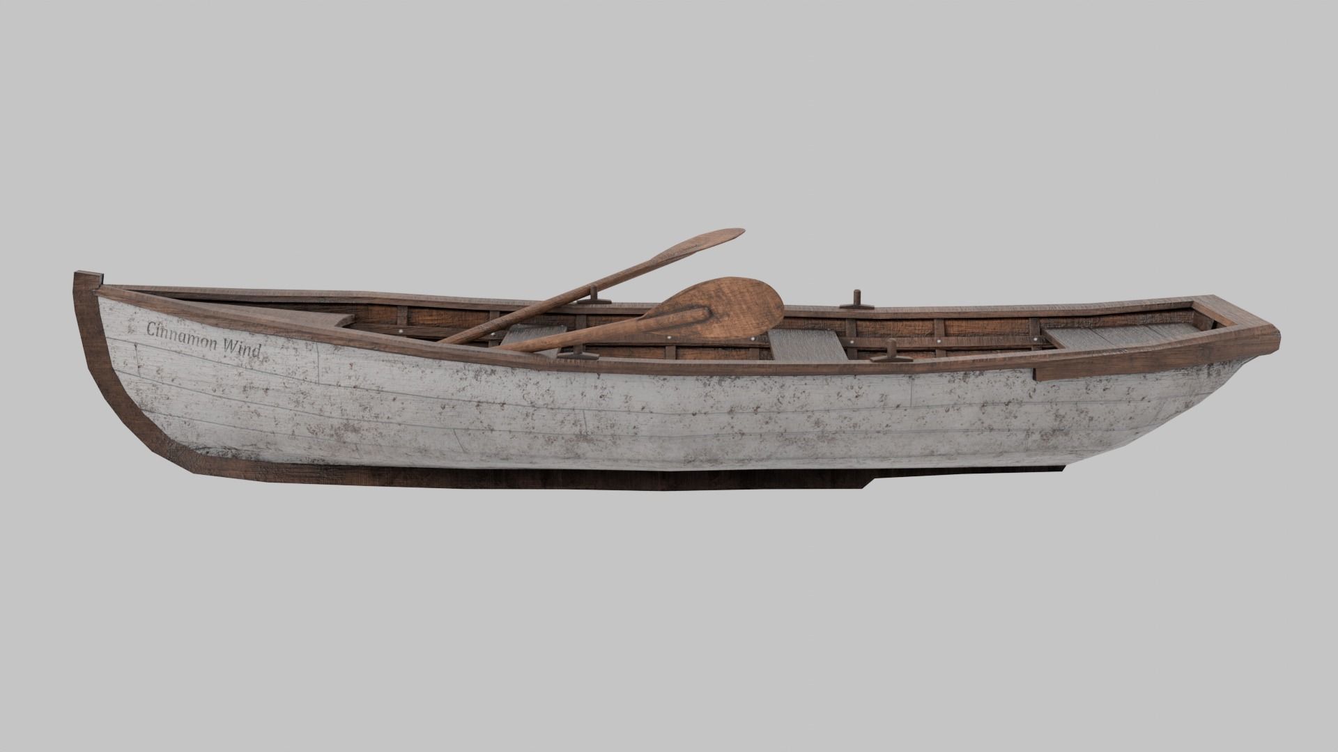 Rowing Boat 3D model_1