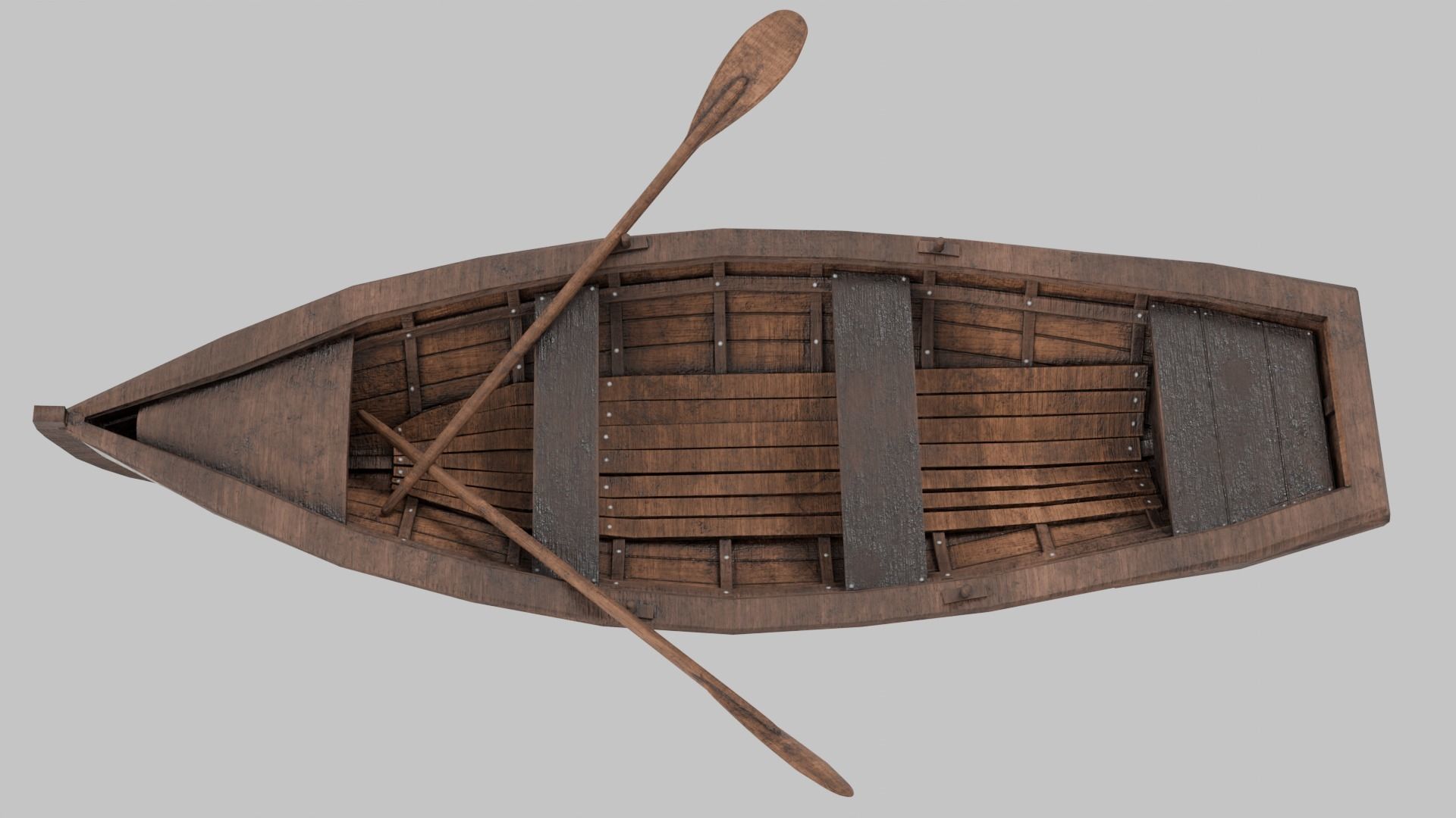 Rowing Boat 3D model_8