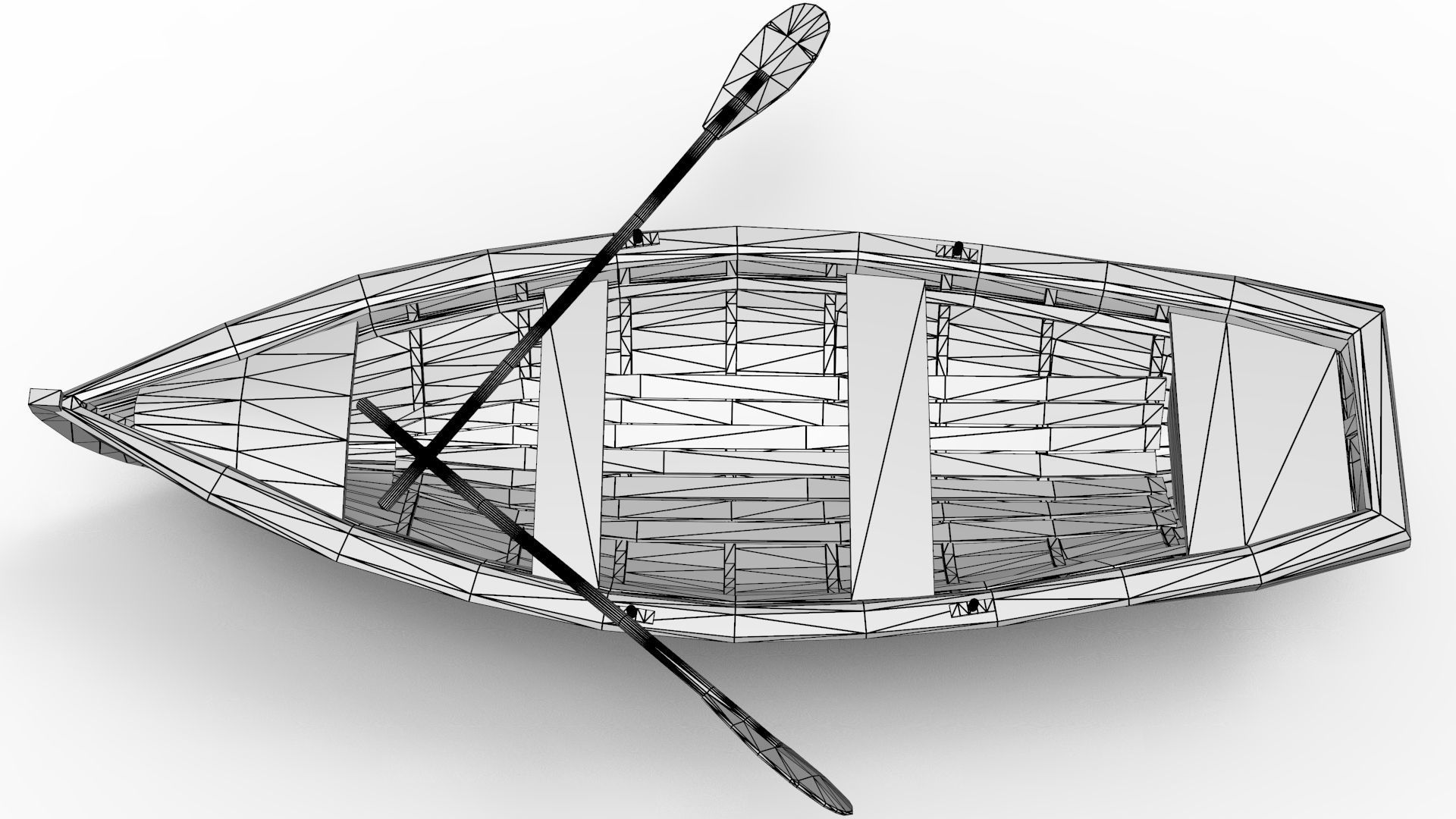 Rowing Boat 3D model_18