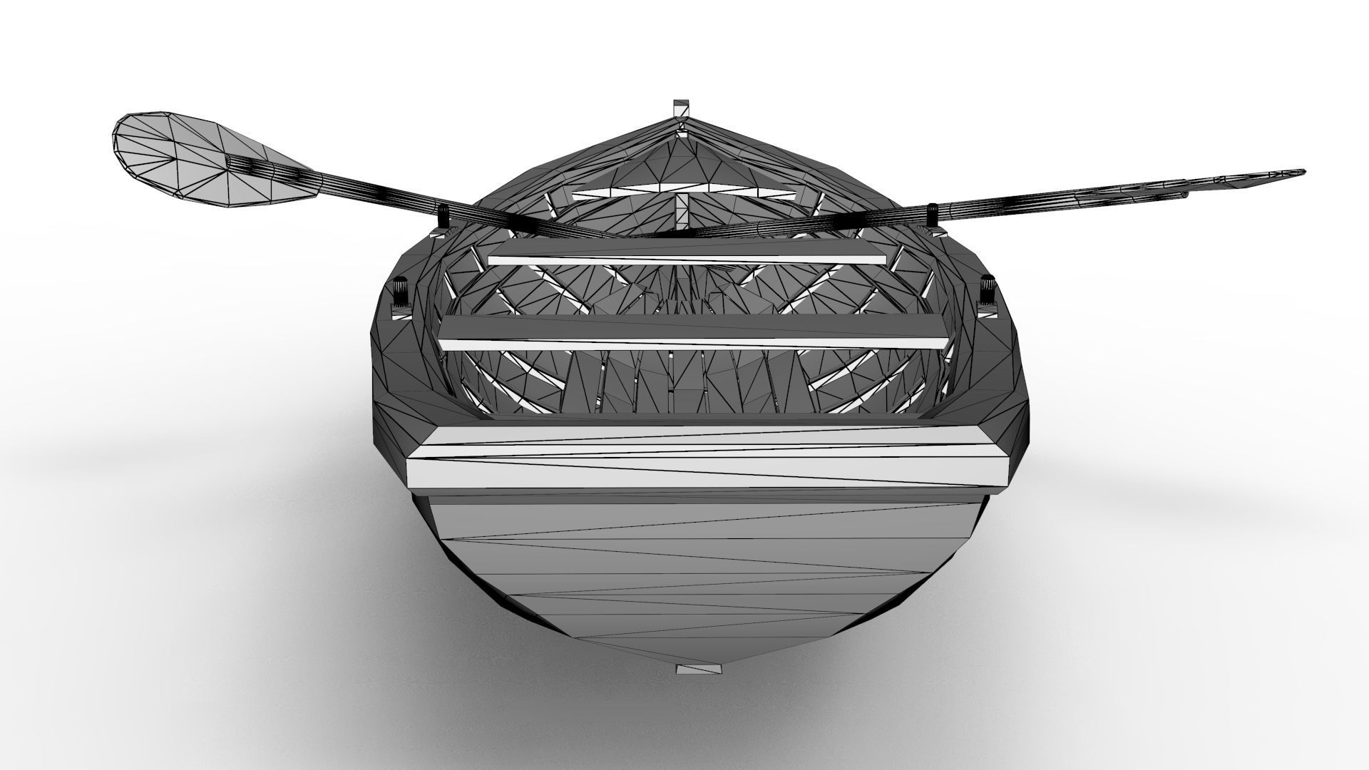 Rowing Boat 3D model_13