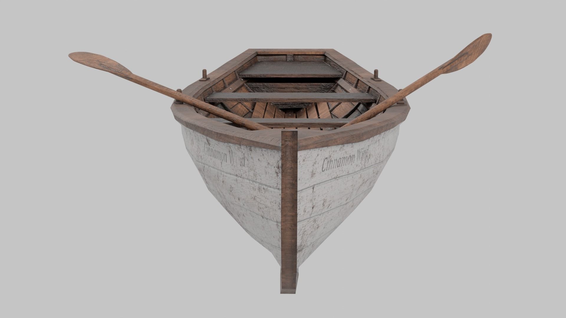 Rowing Boat 3D model_7