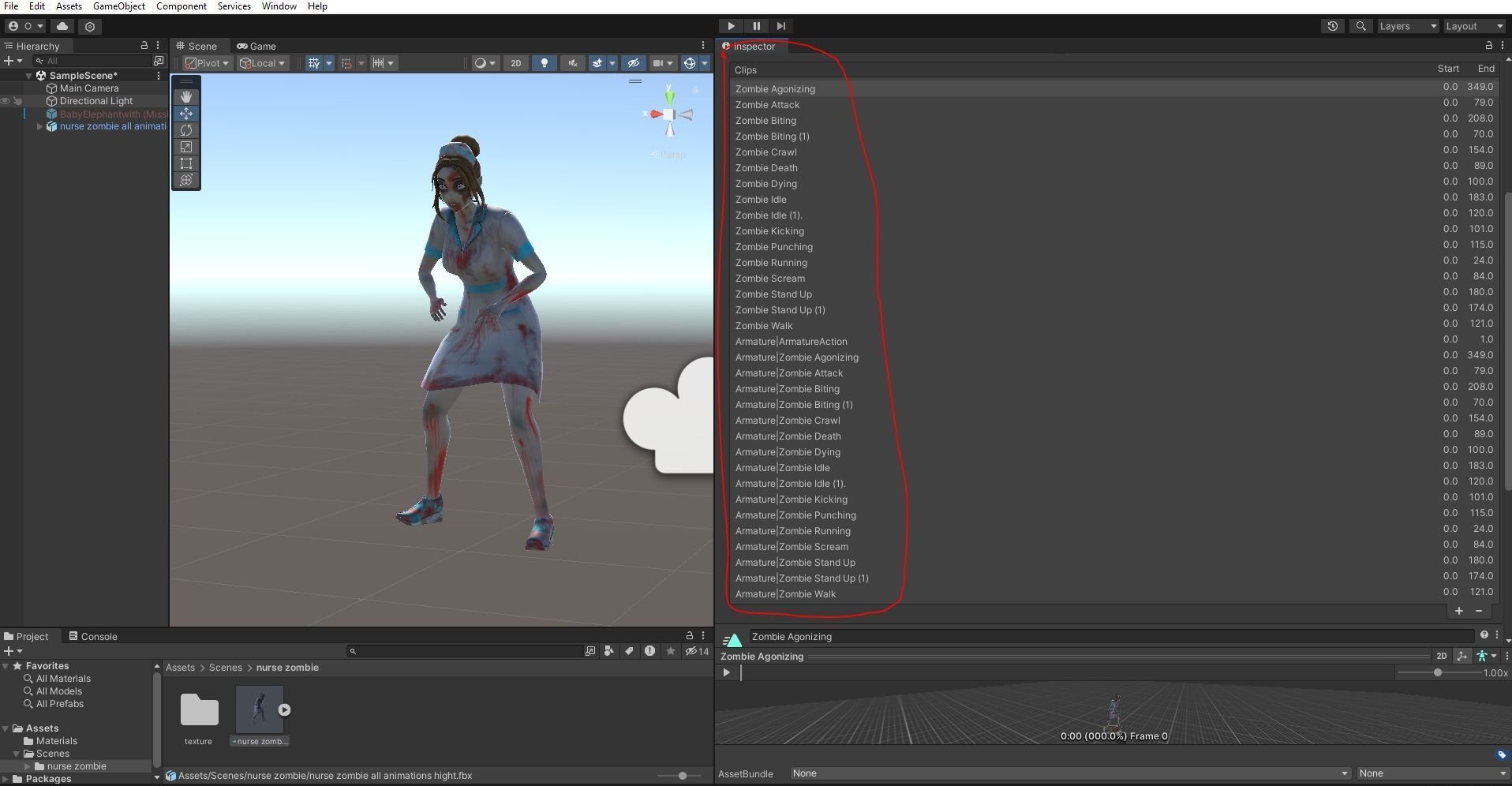 Cartoon Nurse Full Rigged and Animated in Blender and Unity  Low-poly 3D model_3