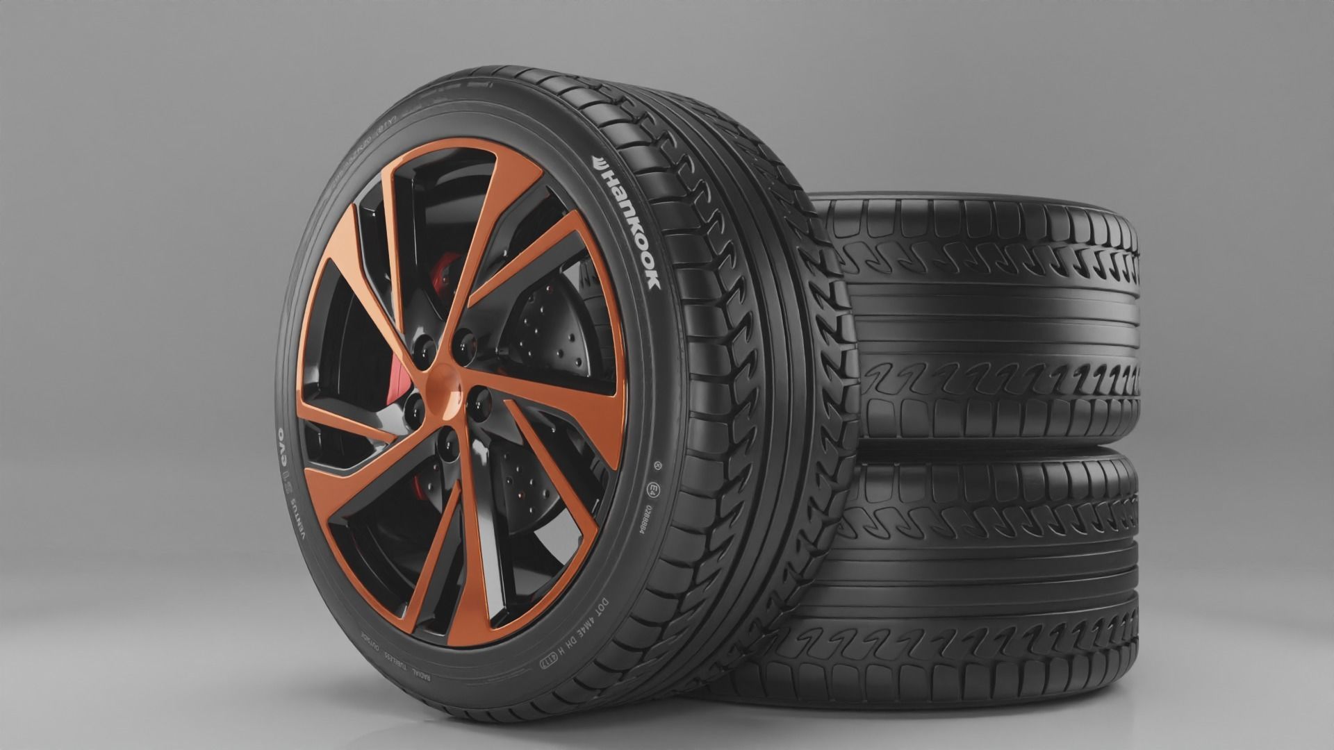 High quality Realistic tyre 3D model_4