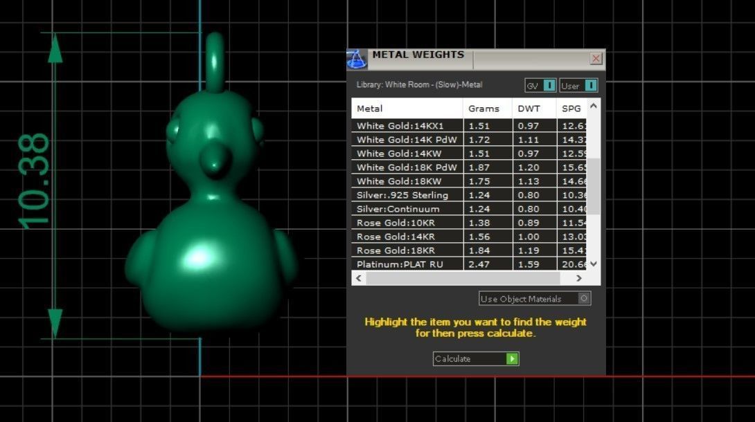 Minimalist Duck Pendant 3D print model_4