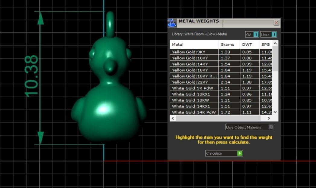 Minimalist Duck Pendant 3D print model_3