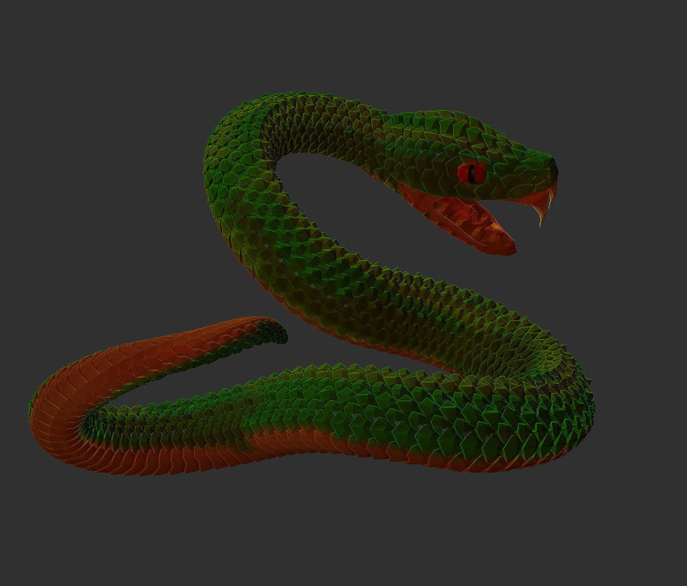 SNAKE 3D print model_3
