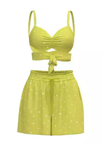 ELASTIC WAIST SHORTS  AND TOP