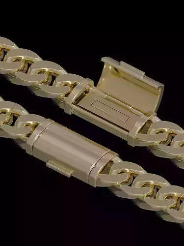 3D Model of a Metal Chain Clasp 3D print model